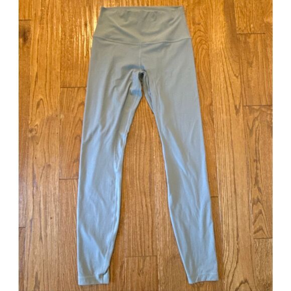 Lululemon Align ribbed slate high rise leggings 6 - Picture 4 of 11